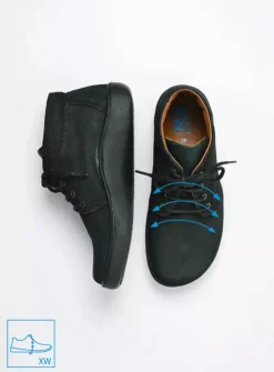 DAMES Wolky Hoge Veterschoenen|Herfst/Winter<Kansas Lady XW - zwart nubuck