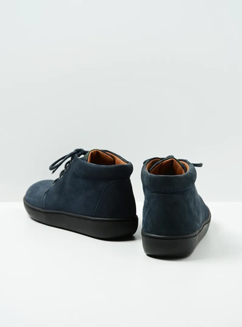 Heren Wolky Veterschoenen Heren|Nette Schoenen Heren<Kansas Men - blauw nubuck