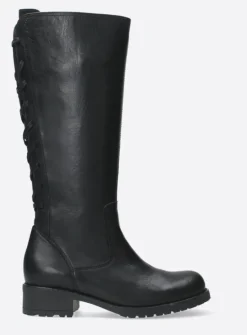 DAMES Wolky Lange Laarzen|Herfst/Winter<Lascana F2F - zwart leer