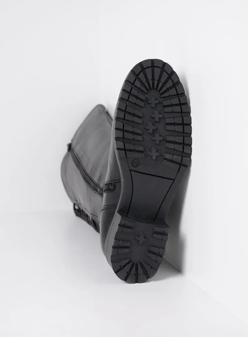 DAMES Wolky Lange Laarzen|Herfst/Winter<Lascana F2F - zwart leer