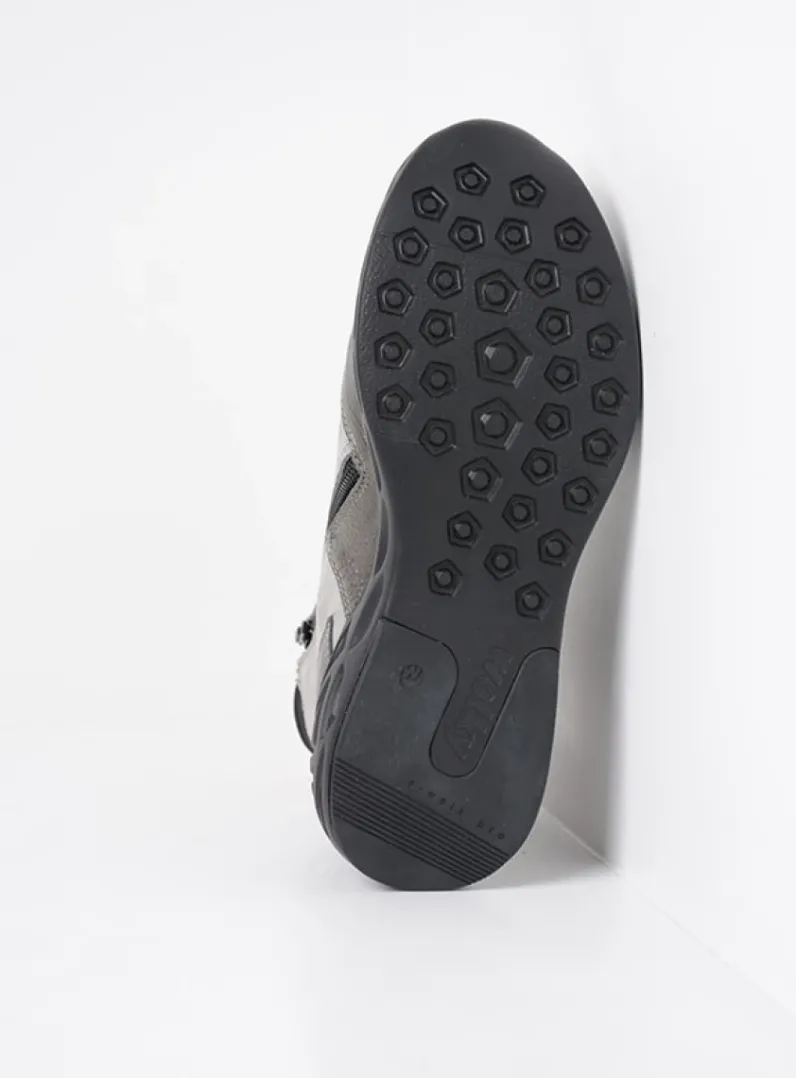 DAMES Wolky Hoge Veterschoenen|Wandelschoenen<Leap - antraciet combi leer