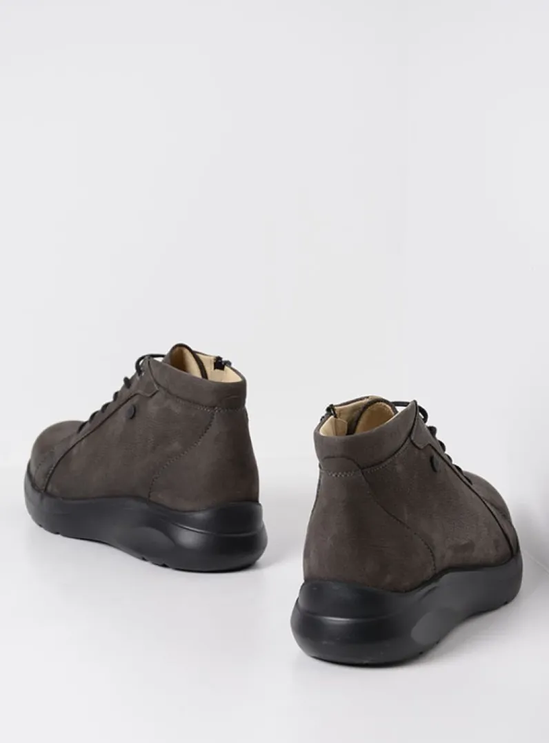 DAMES Wolky Hoge Veterschoenen|Wandelschoenen<Lima - asfalt nubuck