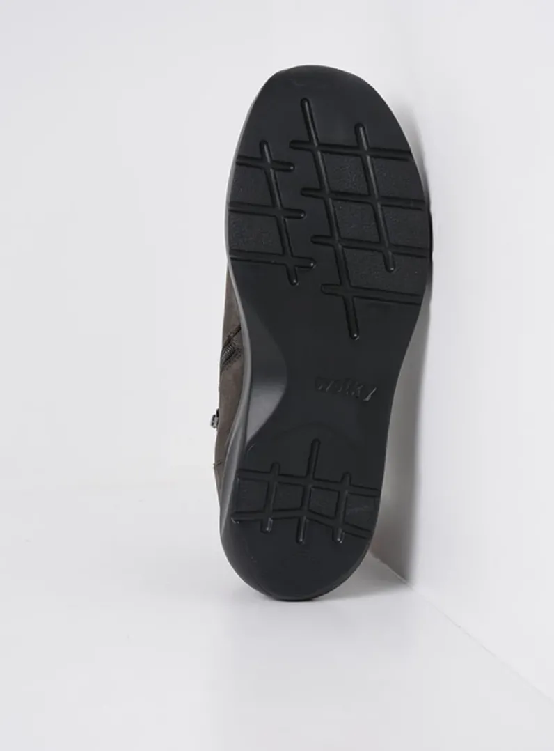 DAMES Wolky Hoge Veterschoenen|Wandelschoenen<Lima - asfalt nubuck