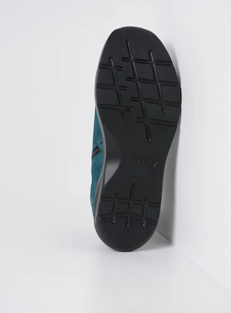 DAMES Wolky Hoge Veterschoenen|Wandelschoenen<Lima - petrol nubuck