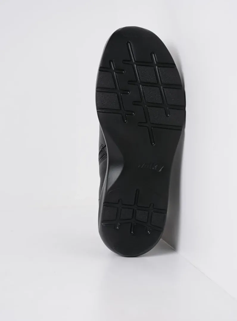 DAMES Wolky Hoge Veterschoenen|Wandelschoenen<Lima - zwart leer