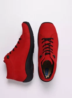 DAMES Wolky Lage Veterschoenen|Herfst/Winter<Louise - donkerrood nubuck