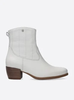 DAMES Wolky Cowboylaarzen|Enkellaarsjes<Lubbock - creme wit leer