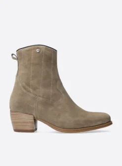 DAMES Wolky Cowboylaarzen|Enkellaarsjes<Lubbock HV - taupe zomer suede