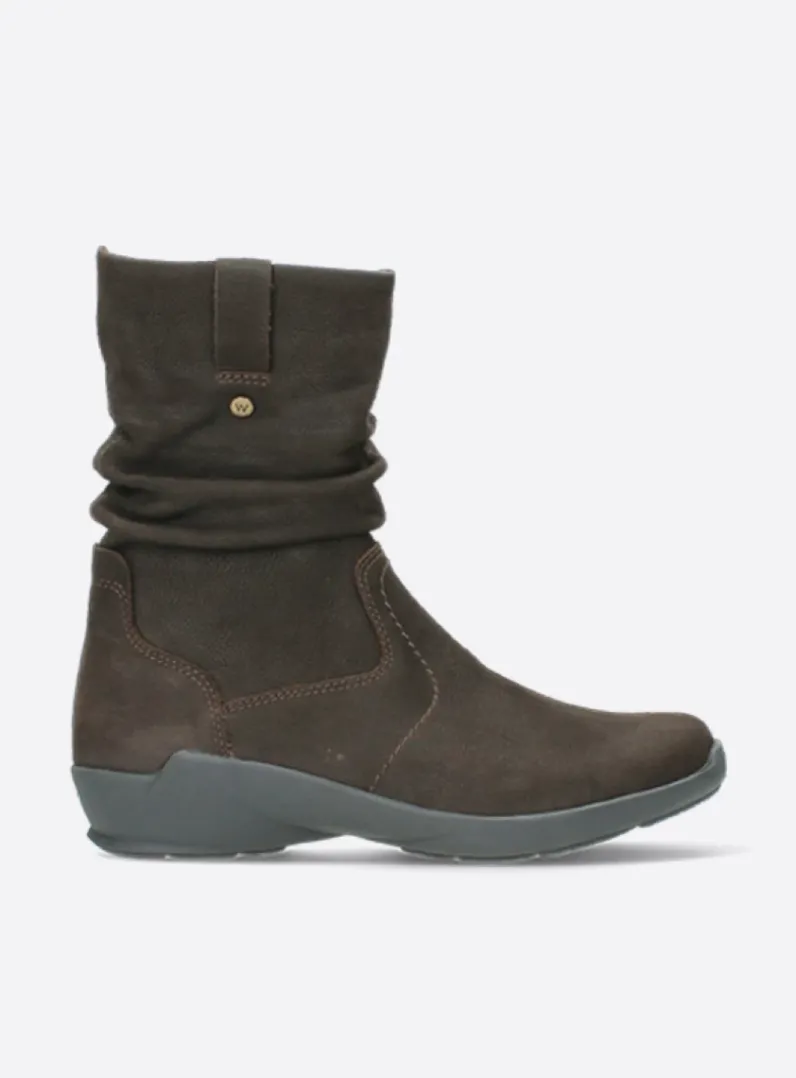 DAMES Wolky Halfhoge Laarzen|Herfst/Winter<Luna - bruin nubuck