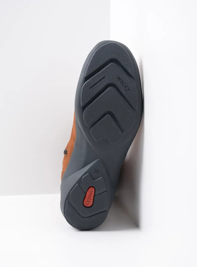 DAMES Wolky Halfhoge Laarzen|Herfst/Winter<Luna - cognac nubuck