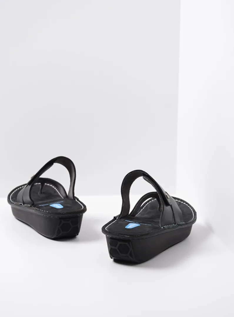 DAMES Wolky Slippers<Martinique - zwart leer