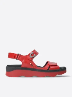 DAMES Wolky Sandalen<Medusa - rood leer