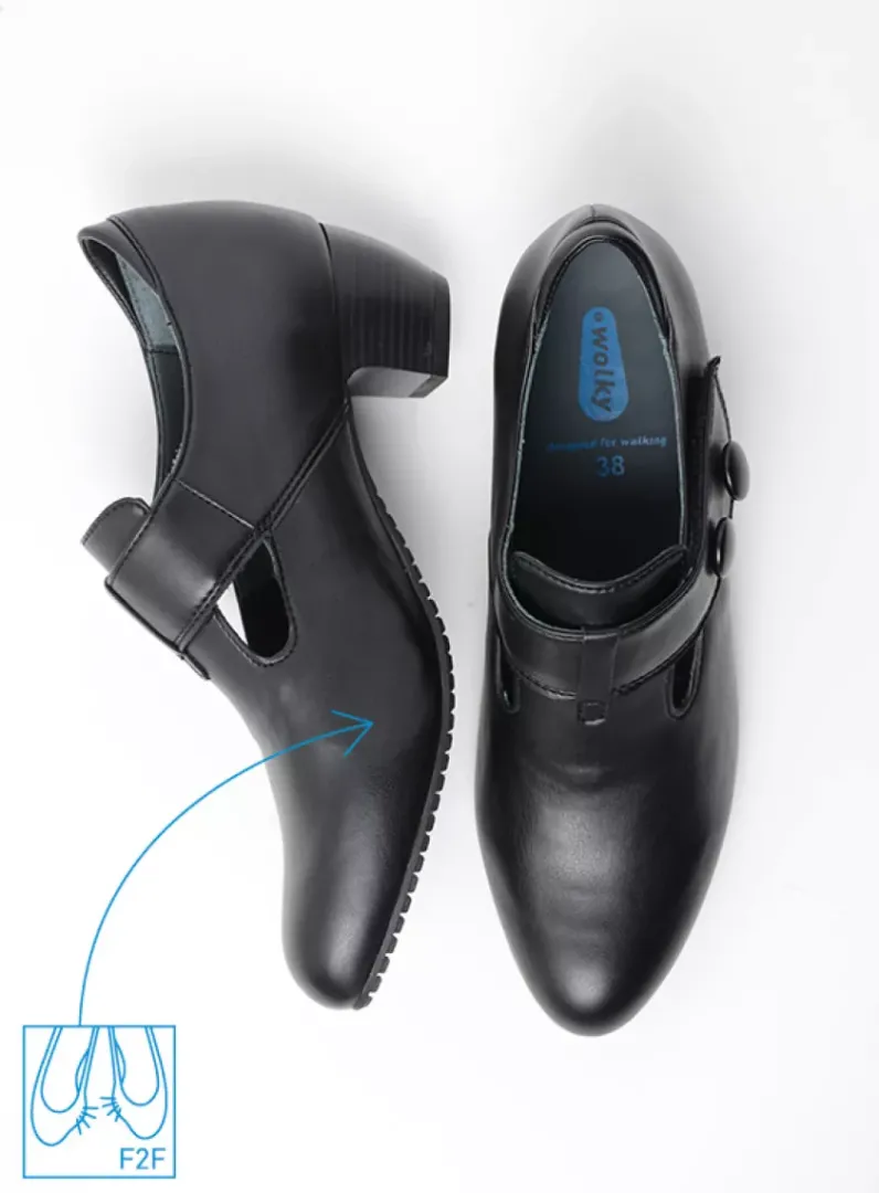 DAMES Wolky Pumps|Herfst/Winter<Midori F2F - zwart biocare