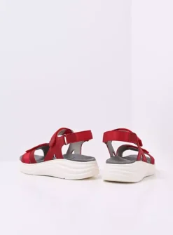 DAMES Wolky Sandalen<Miku - rood nubuck