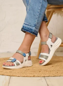 DAMES Wolky Sandalen<Miku - wit/multi nubuck