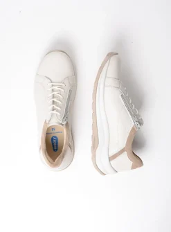 DAMES Wolky Lage Veterschoenen|Wandelschoenen<Milton - gebroken wit/safari nubuck