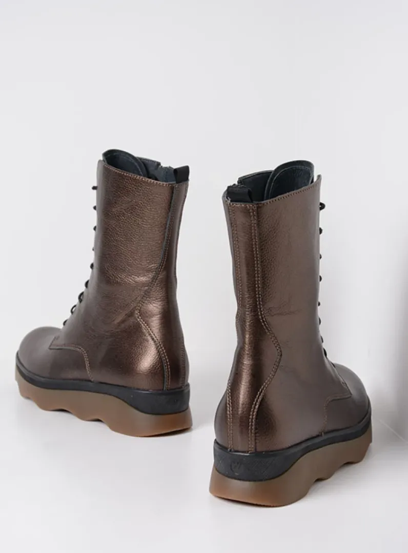 DAMES Wolky Veterlaarzen|Herfst/Winter<Mito - brons leer