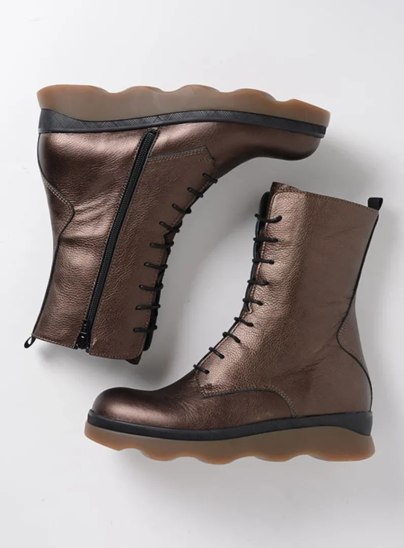 DAMES Wolky Veterlaarzen|Herfst/Winter<Mito - brons leer