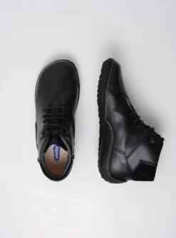 DAMES Wolky Hoge Veterschoenen|Herfst/Winter<Mokola - zwart leer