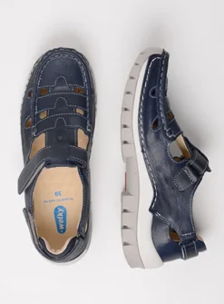 DAMES Wolky Bandschoenen<Move - blauw zomer leer