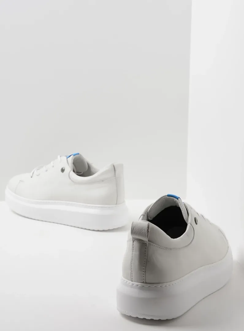 DAMES Wolky Lage Veterschoenen|Sneakers<Move it - wit leer