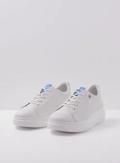 DAMES Wolky Lage Veterschoenen|Herfst/Winter<Move it HV - wit leer