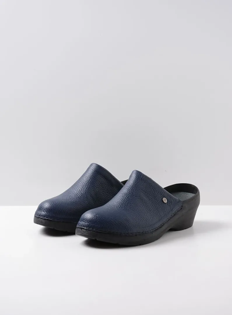 DAMES Wolky Klompen|Herfst/Winter<Multi Clog - blauw leer