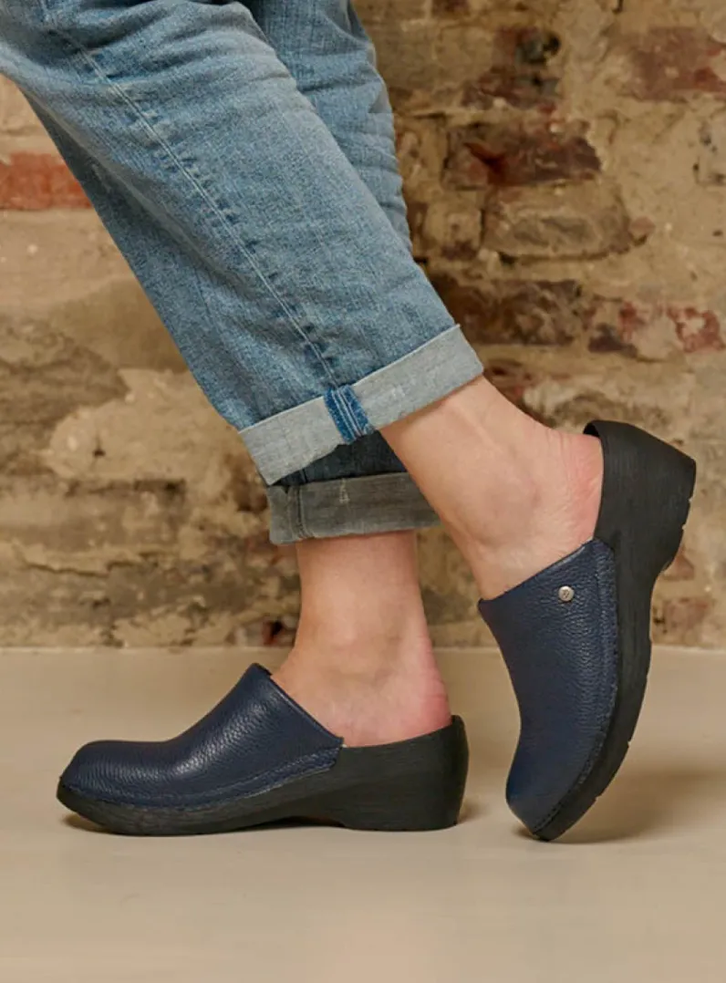 DAMES Wolky Klompen|Herfst/Winter<Multi Clog - blauw leer