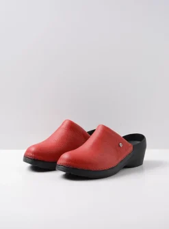 DAMES Wolky Klompen|Herfst/Winter<Multi Clog - rood leer