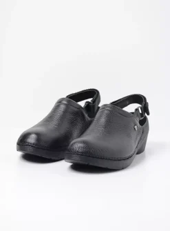 DAMES Wolky Klompen<Multi Strap Clog - zwart leer