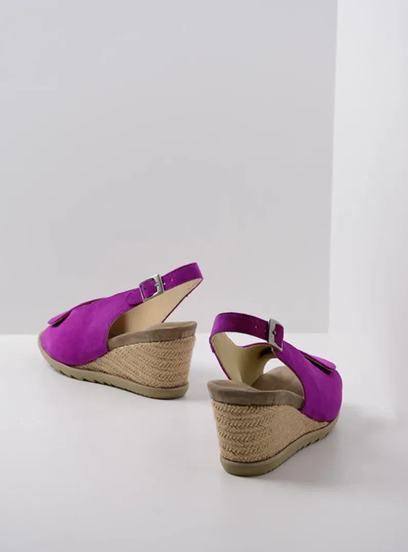 DAMES Wolky Sandalen<Murcia - fuchsia suede