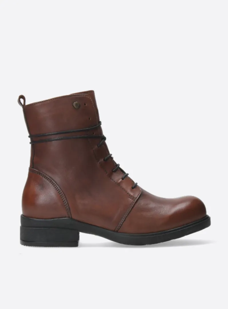 DAMES Wolky Herfst/Winter|Biker Boots<Murray HV - cognac leer