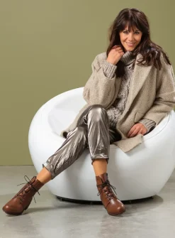 DAMES Wolky Herfst/Winter|Biker Boots<Murray HV - cognac leer