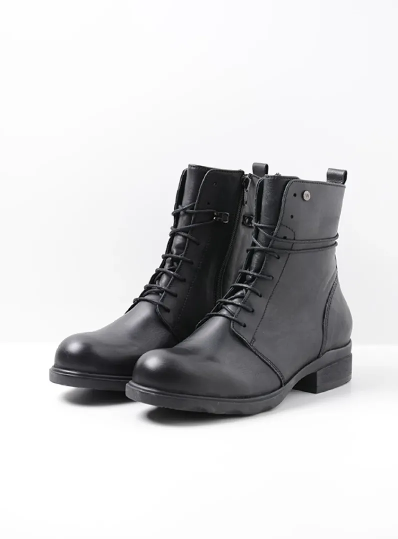 DAMES Wolky Herfst/Winter|Biker Boots<Murray HV - zwart leer
