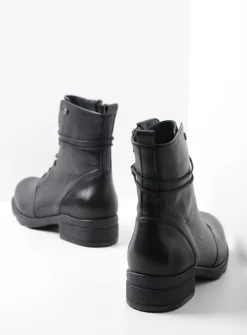 DAMES Wolky Herfst/Winter|Biker Boots<Murray HV - zwart leer