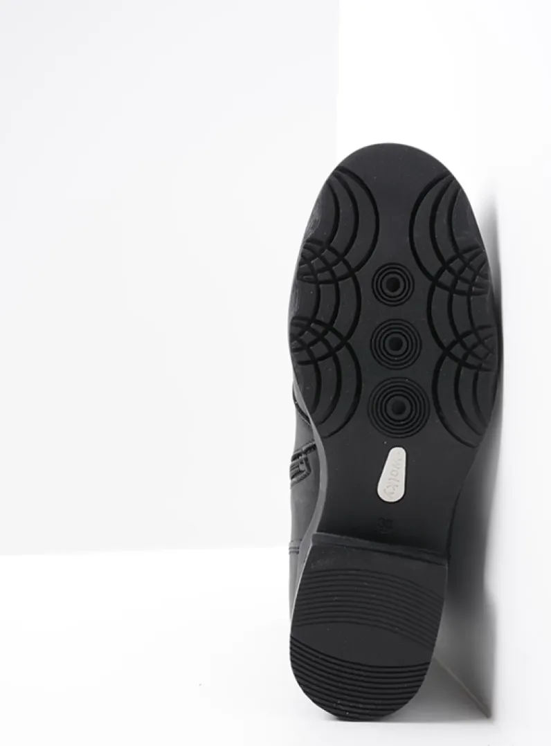 DAMES Wolky Herfst/Winter|Biker Boots<Murray HV - zwart leer