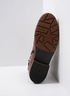 DAMES Wolky Veterlaarzen|Herfst/Winter<Murray XW - cognac leer