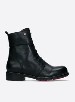 DAMES Wolky Veterlaarzen|Herfst/Winter<Murray XW - zwart leer