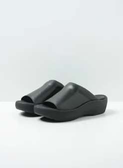 DAMES Wolky Slippers<Nassau - zwart leer