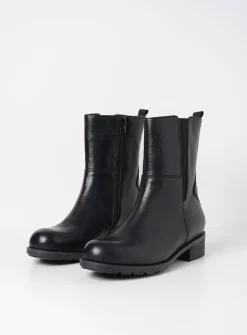 DAMES Wolky Halfhoge Laarzen|Herfst/Winter<Neola HV - zwart leer