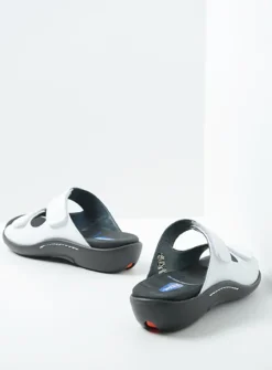 DAMES Wolky Slippers<Nepeta - wit leer