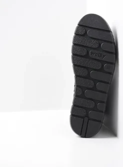 DAMES Wolky Hoge Veterschoenen|Veterlaarzen<New Wave - zwart nubuck