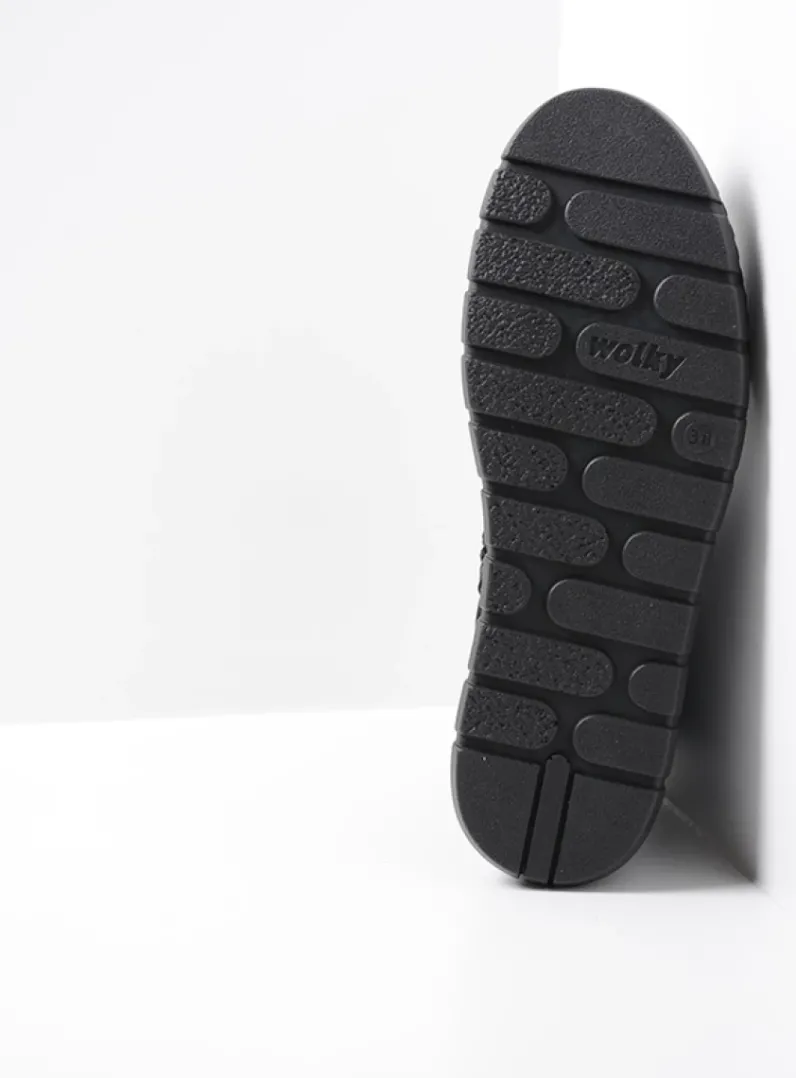 DAMES Wolky Hoge Veterschoenen|Veterlaarzen<New Wave - zwart nubuck