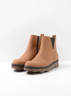 DAMES Wolky Herfst/Winter|Enkellaarsjes<Nigata - cognac nubuck