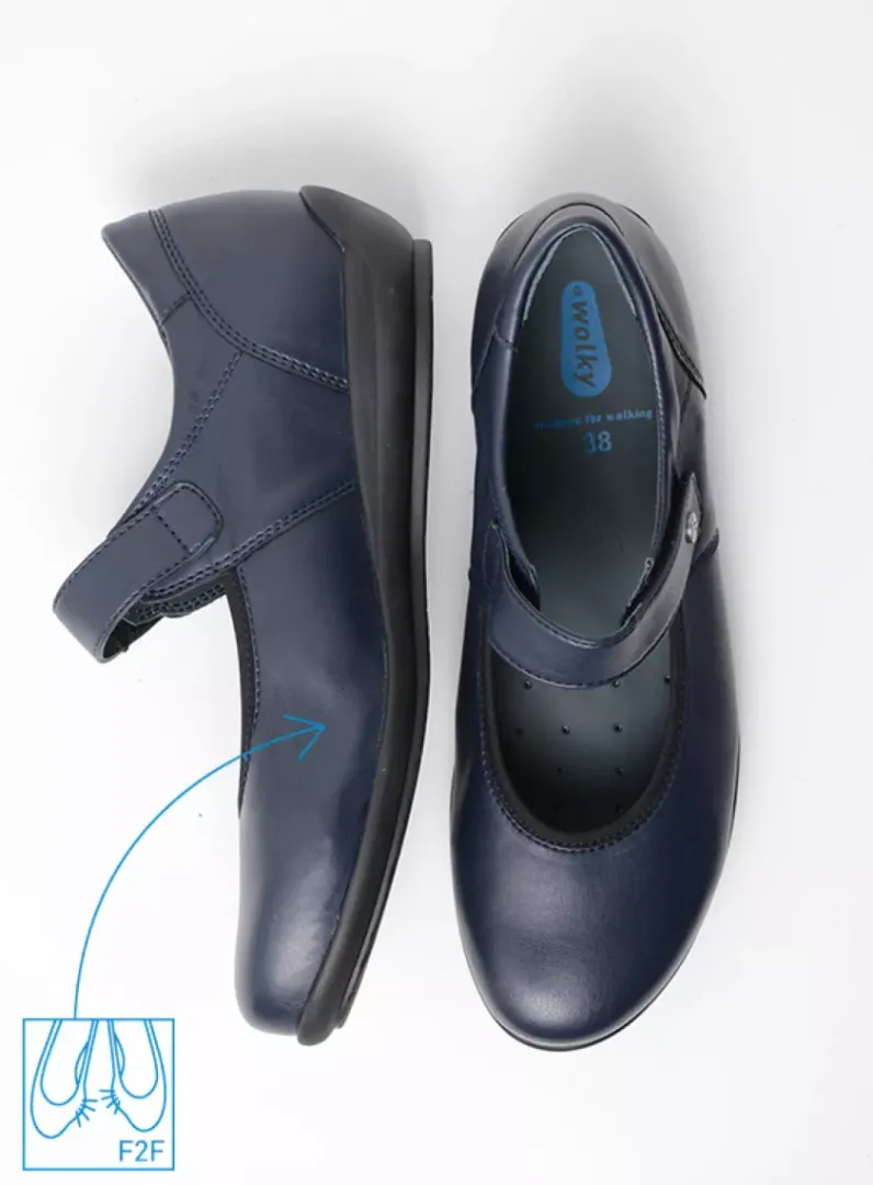 DAMES Wolky Herfst/Winter|Bandschoenen<Noble F2F - blauw biocare