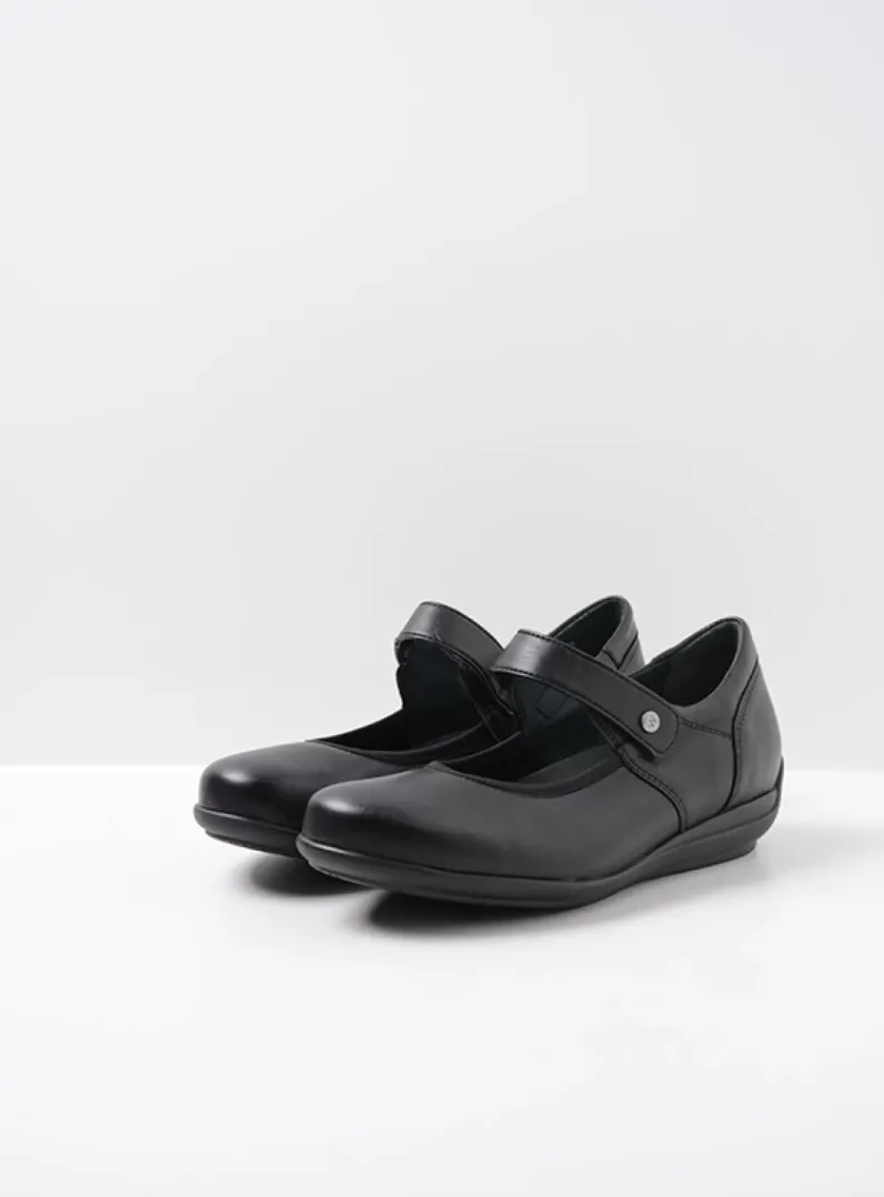 DAMES Wolky Herfst/Winter|Bandschoenen<Noble F2F - zwart biocare