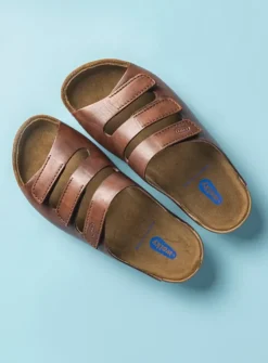 DAMES Wolky Slippers<Nomad - cognac geolied leer