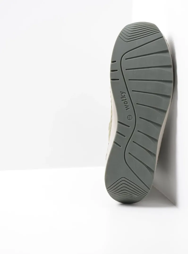 DAMES Wolky Hoge Veterschoenen|Veterlaarzen<Ocean - grijsgroen nubuck