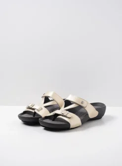 DAMES Wolky Slippers<O'Connor - goud leer