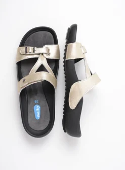 DAMES Wolky Slippers<O'Connor - goud leer